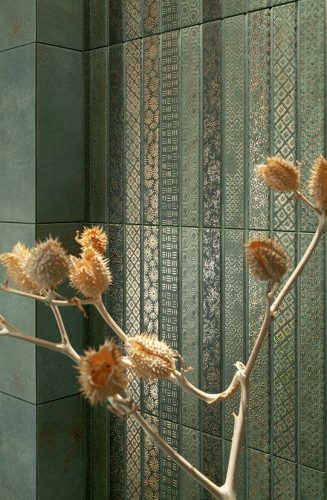  Arte Vinaros Green Fali Dekor 74,8x29,8 matt 