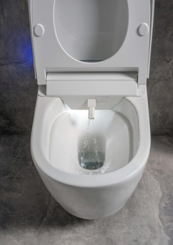 Fali WC JIKA clean bidé funkcióval, Rimless