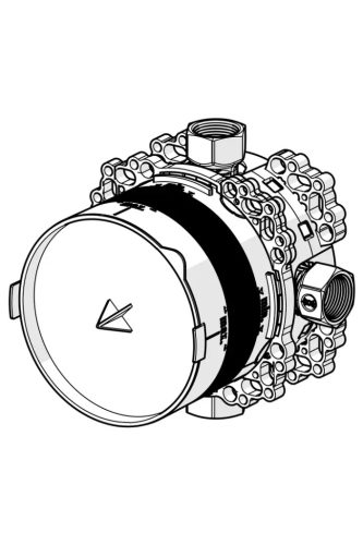 HANSABLUEBOX UP beépítőkészlet kád- és zuhanyszerelvényekhez, G3/4 80010000