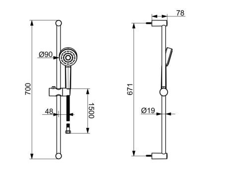 HANSA BASIC Fali rúd készlet  55780113