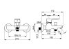 HANSA BASIC Kádtöltő és zuhanycsaptelep 55442103 