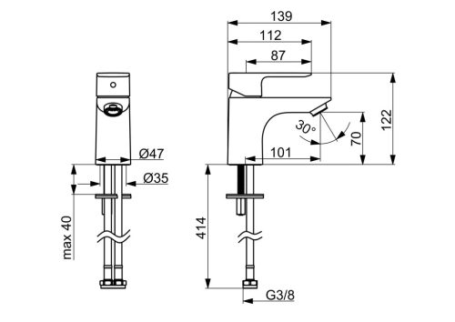 HANSA BASIC Mosdócsaptelep 55422203