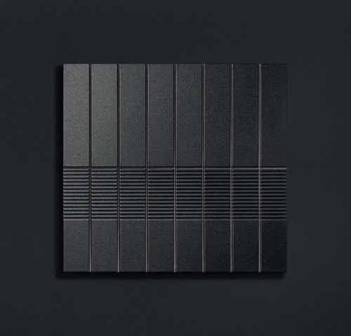 Tubadzin Groove Graphite Sugar 1 STR 29,8x7,8x1cm fényes