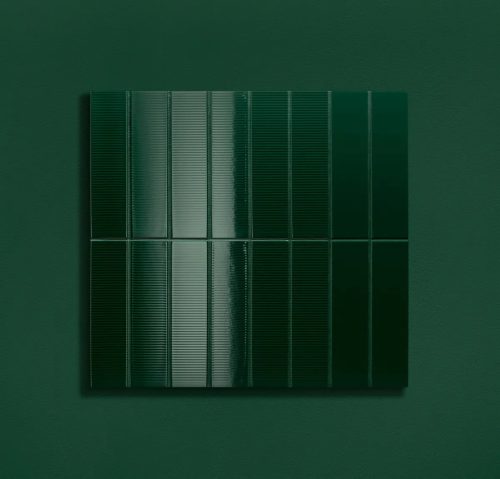 Tubadzin Groove Green 1 STR 29,8x7,8x1cm fényes csempe