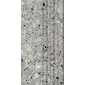 Tubadzin Macchia graphite Matt 59,8x29,8 Lépcsőlap